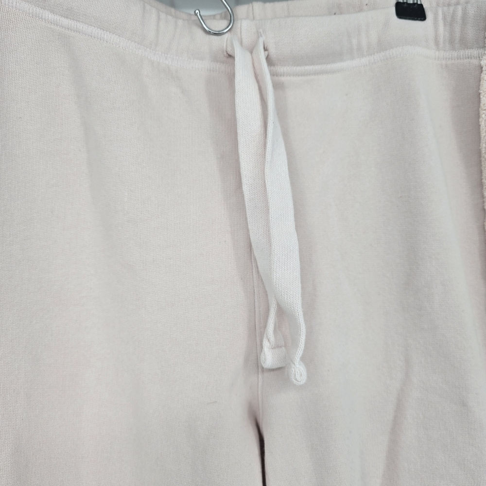 Frank & Eileen Bella triple fleece pocket blush pink capri sweatpants Large - Picture 6 of 6